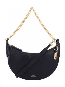 POLO RALPH LAUREN - Black logo-stamp small Shoulder bag