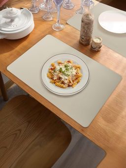 UMAI - Jacquard Table Mat Beige (Pack of 6)