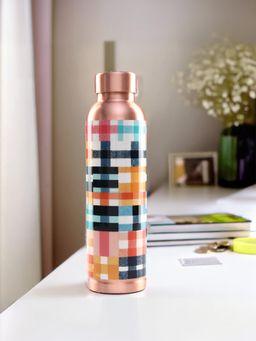 UMAI - Copper Water Bottle Patchwork (950ml)