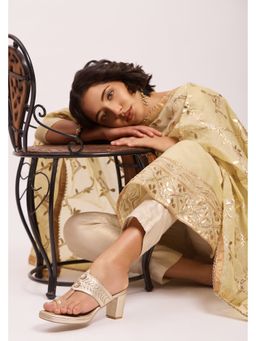 DA NAPPA - Gold Myra Kolhapuri Heels
