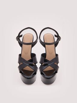 DA NAPPA - Black Ziva Stilleto Heels