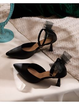 DA NAPPA - Black Daphine Stiletto Heel Pumps