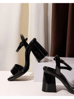 DA NAPPA - Black Elevera Platform High Heels