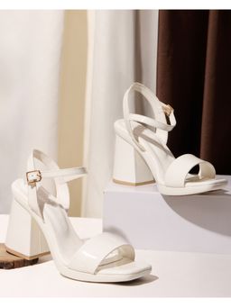 DA NAPPA - White Elevera Platform High Heels