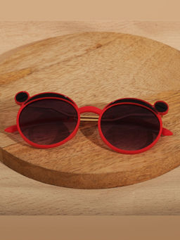 DukieKooky - Kids Black Round Shape Sunglasses