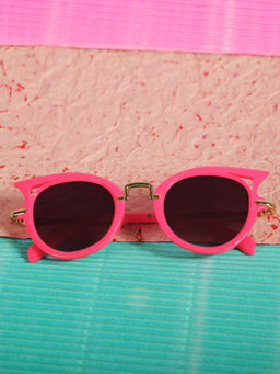 DukieKooky - Kids Purple & Pink Round Shape Sunglasses