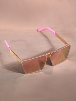 DukieKooky - Kids Pink Square Shape Sunglasses