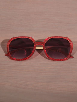 DukieKooky - Kids Purple & Red Square Shape Sunglasses