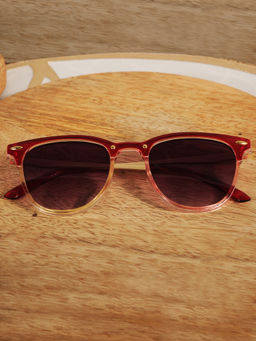 DukieKooky - Kids Purple & Red Round Shape Sunglasses