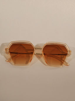 DukieKooky - Kids Brown & Cream Square Shape Sunglasses
