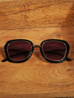 DukieKooky - Kids Purple & Black Square Shape Sunglasses