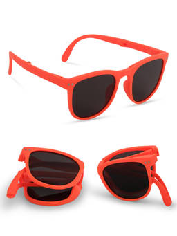 DukieKooky - Kids Black & Red Wayfarer Sunglasses