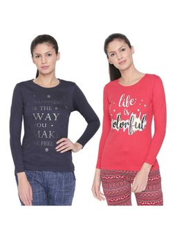 Bodycare - Bodyactive Pack Of 2 Women'S Tshirt - Multi-Color