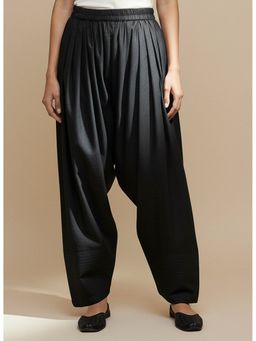 LetsDressUp - Black Cotton Loose Fit Salwar