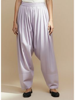 LetsDressUp - Lavender Cotton Loose Fit Salwar