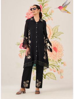 Lakshita - Black Embroidered Co-Ord Set