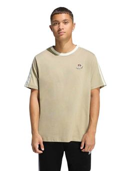 adidas - Men Beige Lux Coffee Cafe Cup Graphic Printed T-shirt
