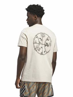 adidas - Men Beige Game Of Thorns Floral Graphic Printed T-shirt