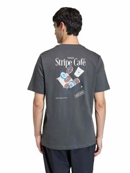 adidas - Men Grey Coffee Cafe Donut Box Graphic T-shirt