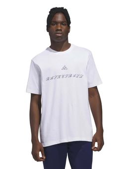 adidas - Men White Floral Graphic Printed T-shirt