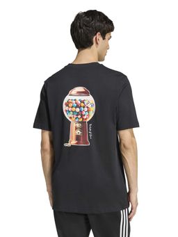 adidas - Men Black Snack Bubble Gum Graphic Printed T-shirt