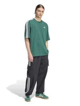 adidas Originals - Men Green Adicolor Stripes Oversized T-shirt