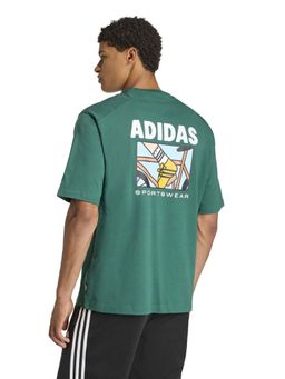 adidas - Men Green Pop Bike Graphic Printed T-shirt