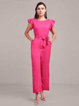 IKI CHIC - Pink Jumpsuit with Waist Belt (Set of 2)