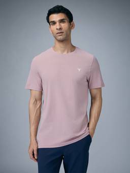 Technosport - Pink Solid Slim T-Shirt