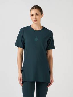 Technosport - Green Women's Soft Stretch Gym Yoga Performance Sports T-Shirt