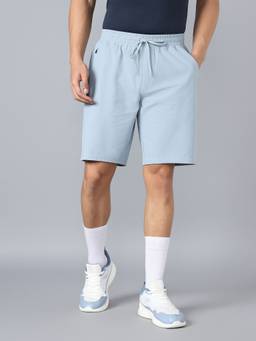 Technosport - Men Solid Slim Fit Sports Shorts with Duracool for Gym