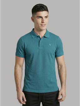 Technosport - Turquoise Solid Polo T-Shirt
