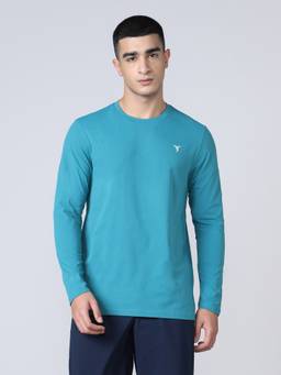 Technosport - Turquoise Solid T-Shirt