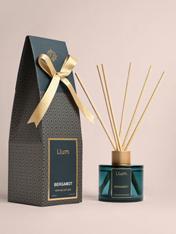 LLUM - Teal Bergamot Essential Oil Reed Diffuser Set - 100ml