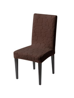 House of Quirk - Brown Stretch Dining Chair Cover