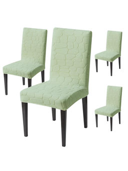 House of Quirk - Green Stretch Dining Chair Covers (Pack Of 4)