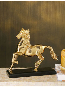 Revive Home - Chic Fauna Tablescape Gold Horse Figurine