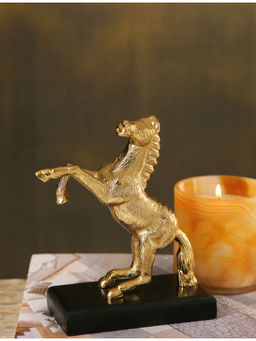 Revive Home - Chic Fauna Tablescape Gold Horse Figurine