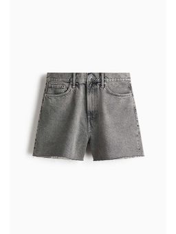 H&M - Men Grey Baggy Denim Shorts