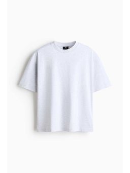 H&M - Men Grey Oversized Fit Cotton T-Shirt