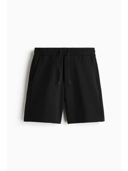 H&M - Men Black Regular Fit Interlock Shorts