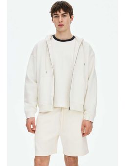 H&M - Men White Regular Fit Interlock Shorts