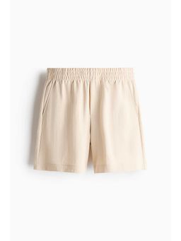 H&M - Men Beige Relaxed Fit Interlock Shorts