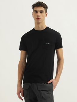 United Colors of Benetton - Black Regular Fit Round Neck Solid T-Shirt