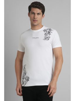 Simon Carter - White Printed T-Shirt