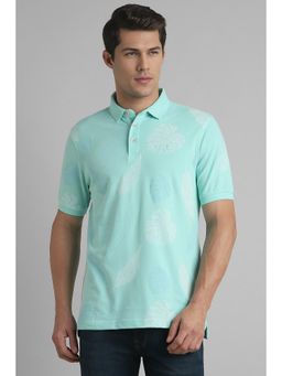Simon Carter - Green Printed Polo T-Shirt