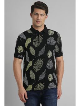 Simon Carter - Black Printed Polo T-Shirt