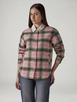 Levi's - Women Pink Polyester Full Sleeves Jacket