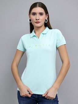 Monte Carlo - Regular Fit Collared Neck Half Sleeve Green Polo T-Shirt