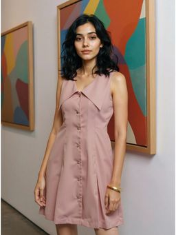 Cove and Lane - Rose Pink Satin Dress